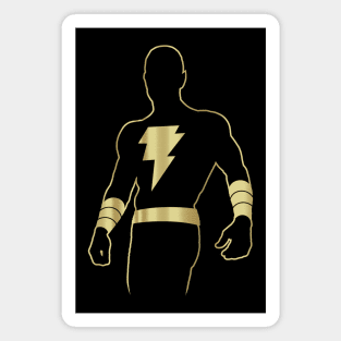 BLACK ADAM - Faux gold Magnet